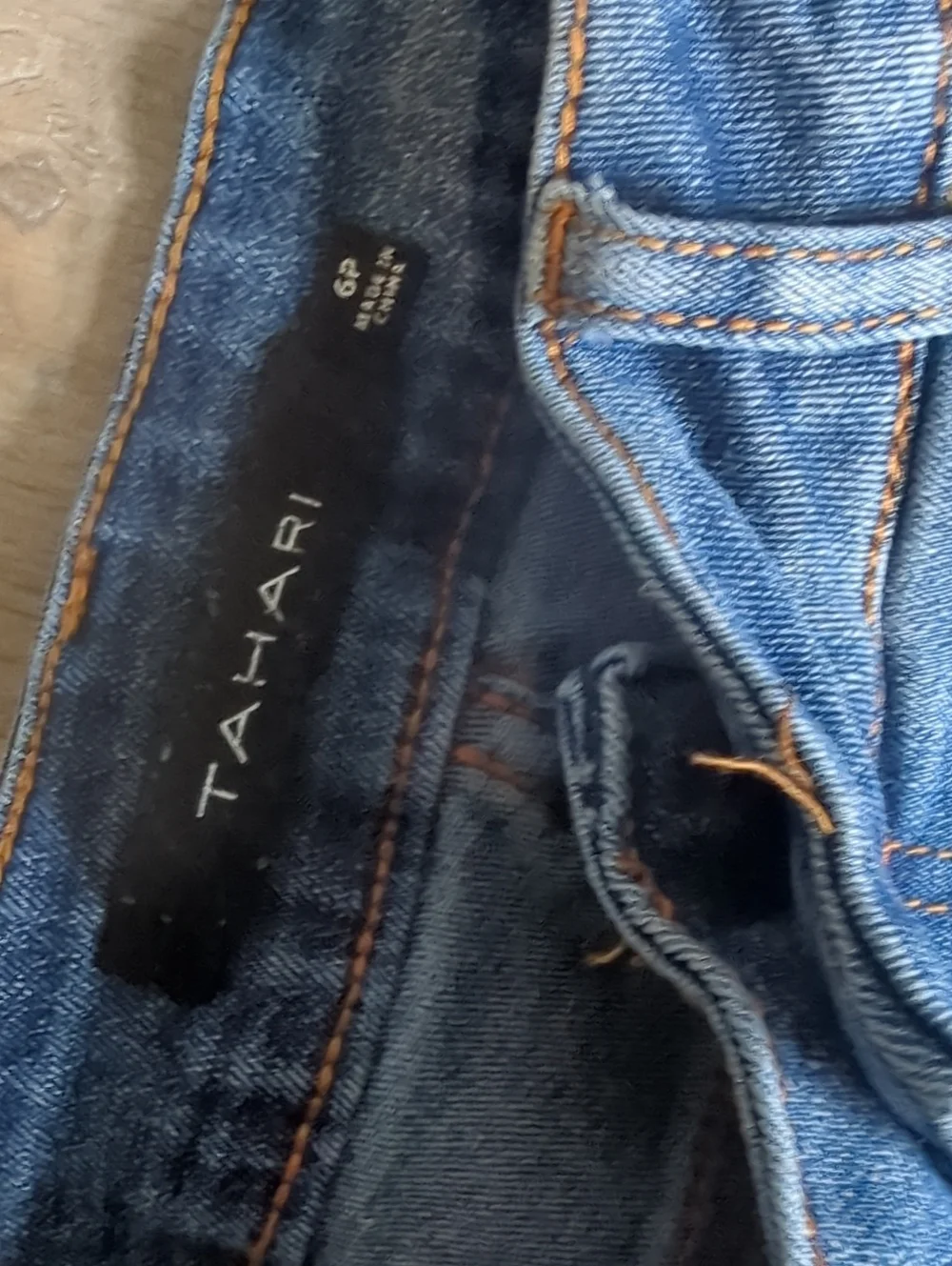 Tahari Women's Slim Straight Jeans in Blue 6 Petite